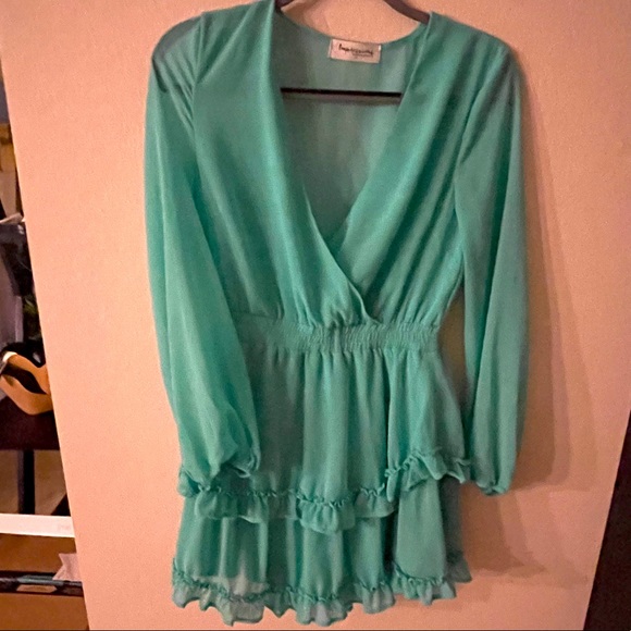 #12 🌼”Impressions” Sheer Longsleeve Dress - Picture 6 of 10